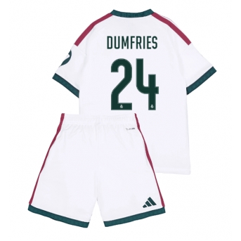 Real Madrid Denzel Dumfries #24 Maglia Gara Casa Repliche 2026-27 Bambino Maniche Corte